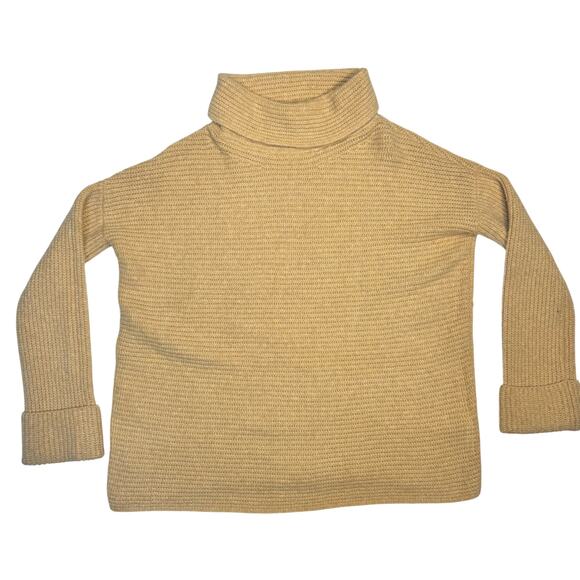 Pilcro Anthropologie Cowl Neck Tunic Sweater Honey Beige Women’s Small Neutral - Picture 6 of 16